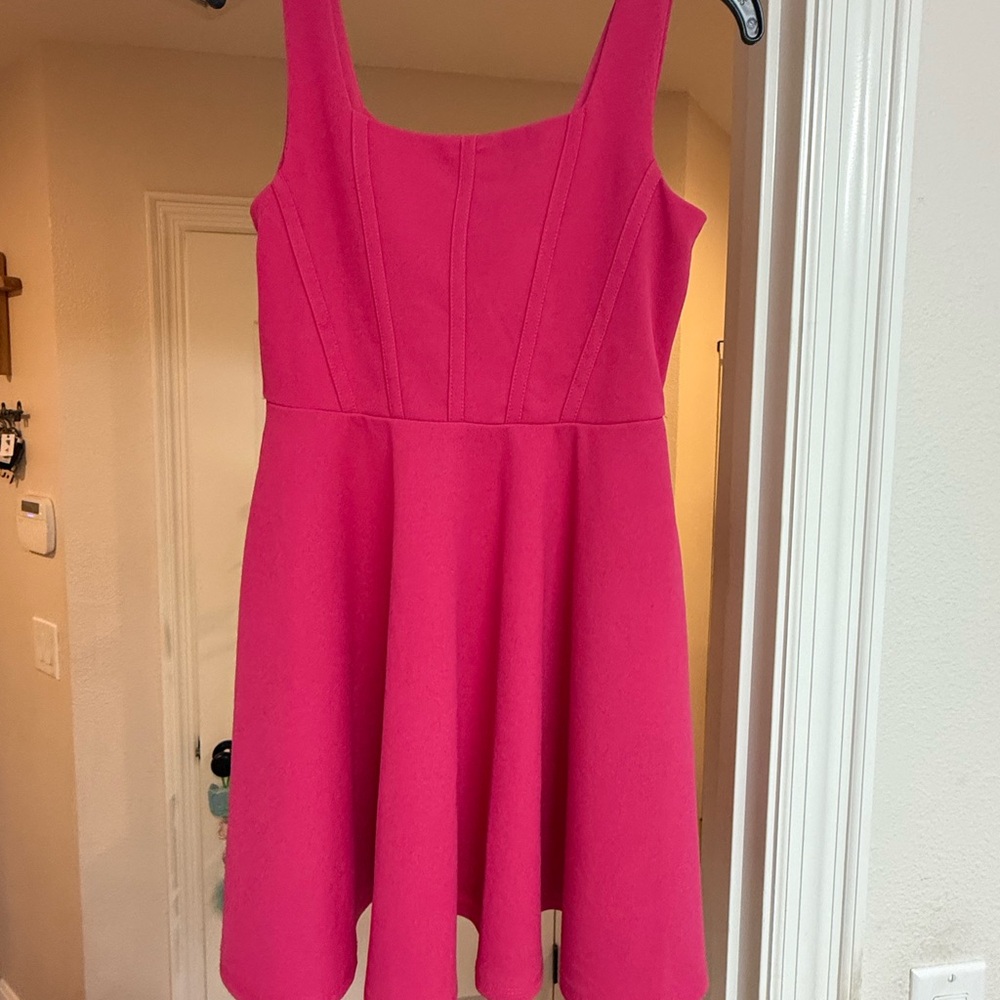 Rare Editions Vibrant Pink Dress